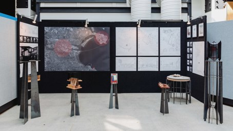 Exhibition set up Translating Ulysses: The House That James Built by Patrick Kelly