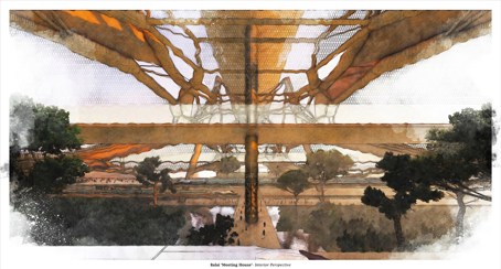 A drawing from 'Continuum: Reimagining the Future of an Arguably Broken Oceania' by Izzat Ramli.