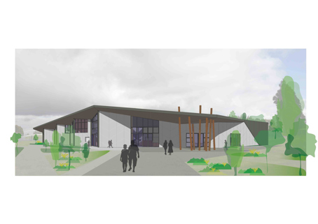 A render of Lindvart Park Sports Complex, Kaikohe, 2022