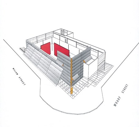 Drawing of Tauranga Art Gallery