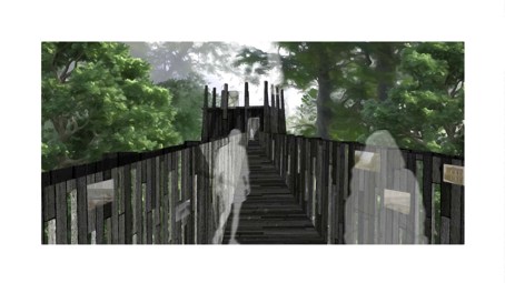 A drawing by Khamis Shiblaq.