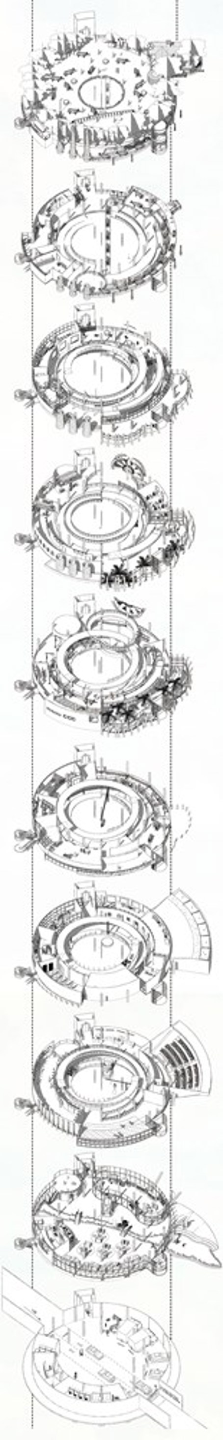 Exhibition drawing for Dairyland by Kun Tao.