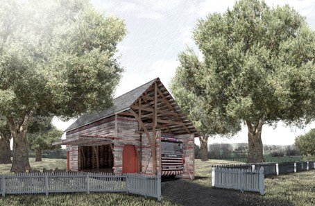 A drawing from 'Reassembling the Assembly' by Abby-Jane Taylor.