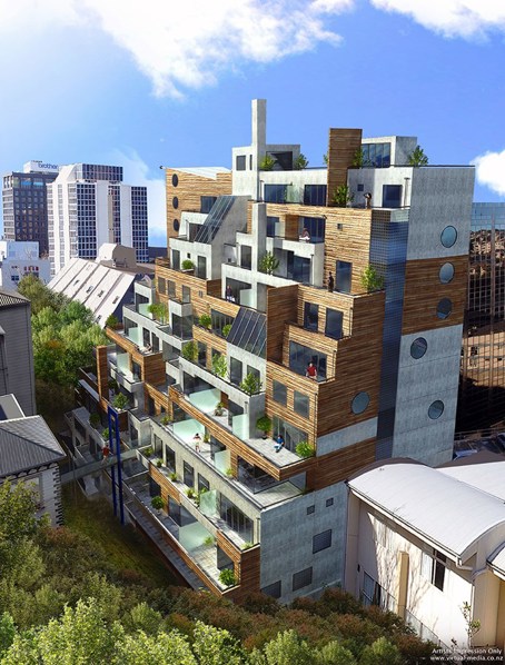 The Terrace Apartment project, Wellington
