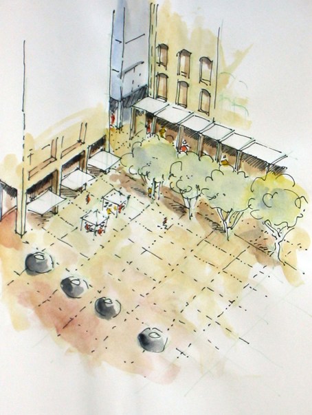 Britomart, Takutai Sqaure