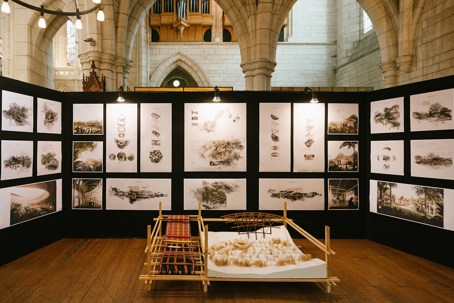 Exhibition set up, Endangered Architecture by Jintao Yang. Photo by David St George