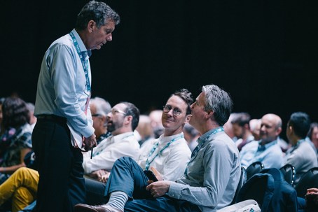 John Walsh, NZIA communications director, Michael Barrett, NZIA communications advisor and Christopher Hawthorne, design officer for LA City Hall.