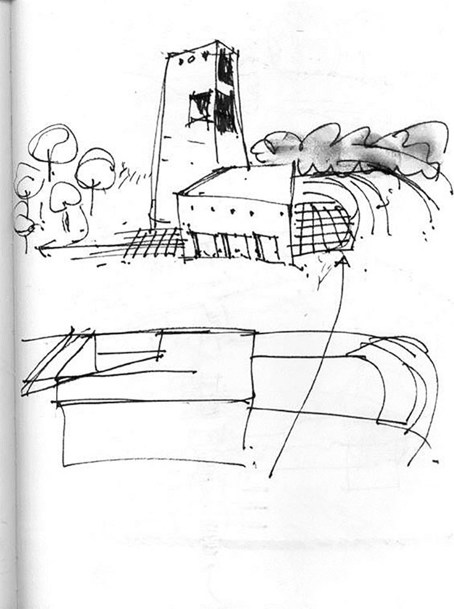 Stringer House, sketch