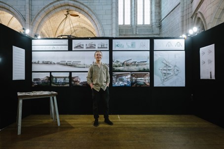 Taine Murray with his project 'A Regenerative Manifesto'