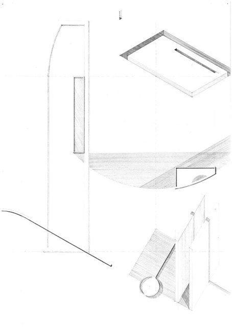 A drawing from 'House as Autobiography: An Architectural Mis-Translation of My Kitchen' by Emma Rea