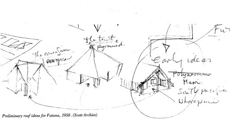 Futuna Chapel, drawings by John Scott