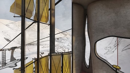 A drawing by Chris Gandhi.