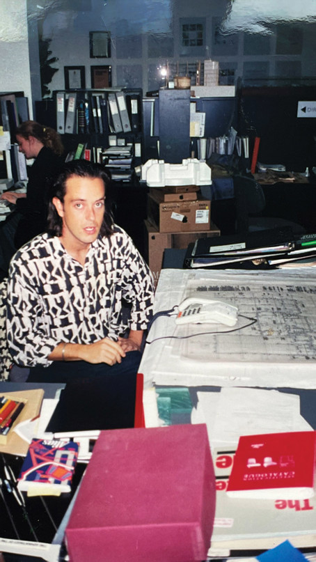Rich at the ORMS office, London, 1995.