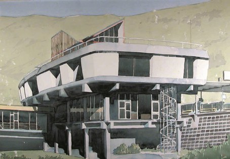 Lyttelton Tunnel Adminstration Building, 1963