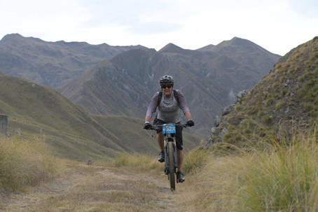 Rich Naish making the most of the Otago landscape. He is a believer in the importance of taking time for breaks and recreation.