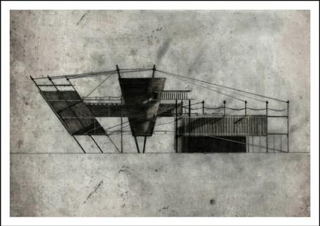 A drawing from 'Utu' by Ben Tunui.